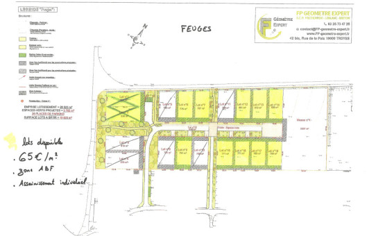 Terrains à bâtir - FEUGES - Lotissement " L’Aube Romaine II" - Feuges